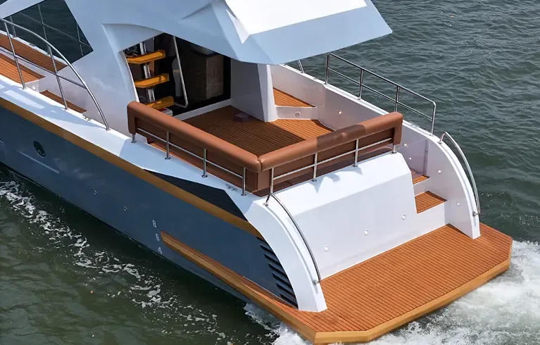 Aqua Declan yacht deck in Goa