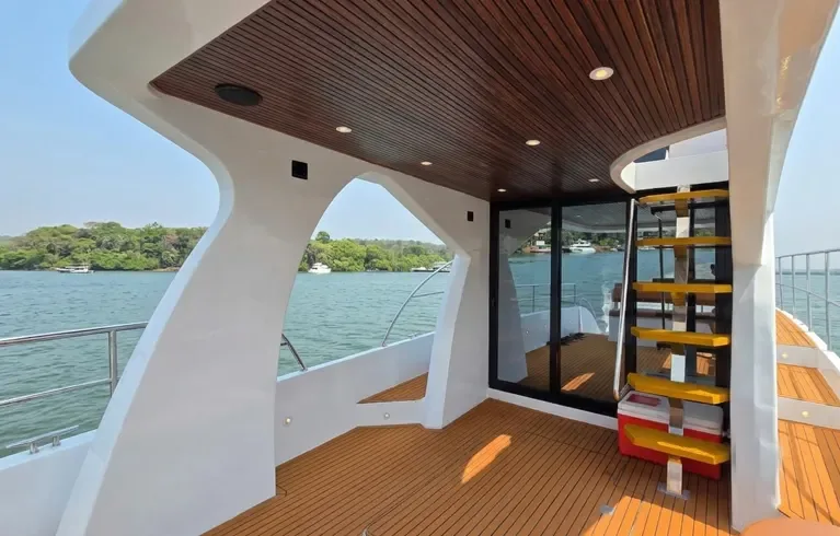 Aqua Declan yacht interior view in Goa